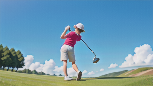 傾斜に合わせたアドレスとボール位置