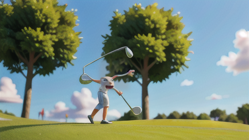 ロングゲームにおけるフルスイング