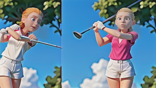 バックスイングとフォロースルーのプレーン