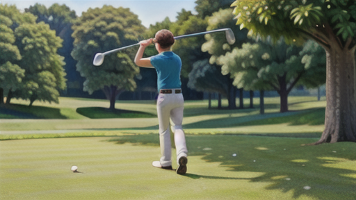 肩のラインとスクウェア：スイング軸の安定化