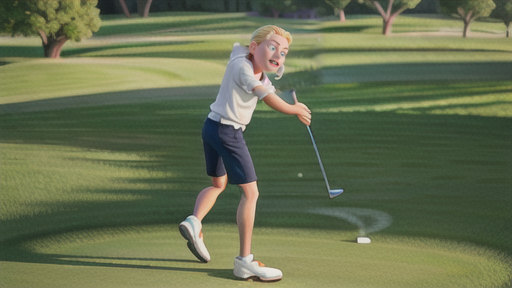 フォロースルーで飛距離アップ！