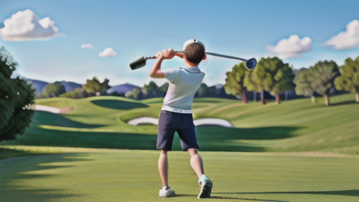 ソフトショットの打ち方(2) スイング軌道