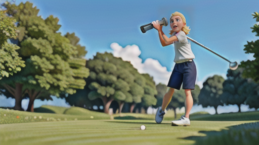 アイアンショットのティーアップ：低く安定したショットを