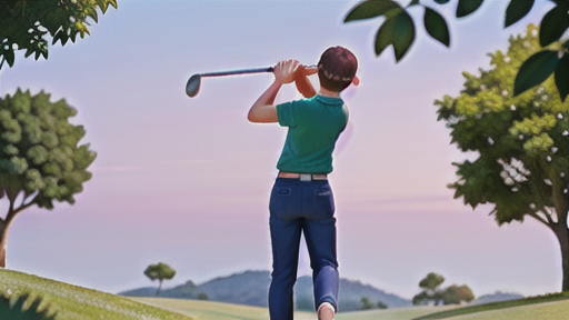 飛距離アップのコツ2. スムーズなスイング