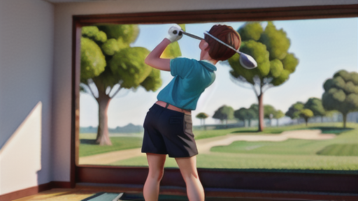 打ち方解説： 右足へのボールポジションとコンパクトスイング