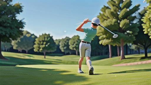 バックスイングでの左膝の使い方