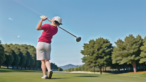 フォロースルーでの右膝の動き