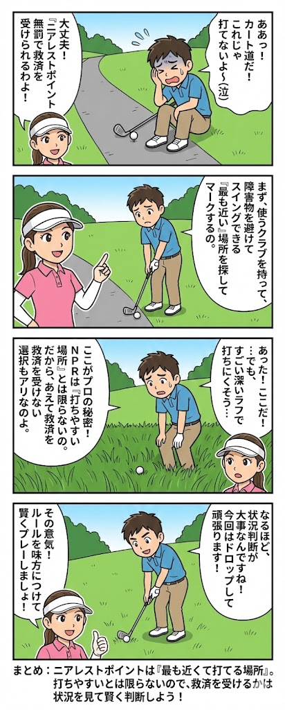 ゴルフ初心者のための『ニアレストポイント』完全理解ガイド