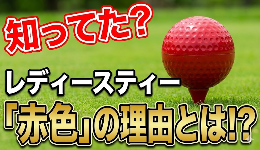 知ってた？ゴルフのレディースティー｜赤色の理由とは