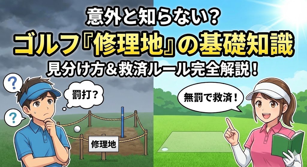 意外と知らない？ゴルフ『修理地』の基礎知識