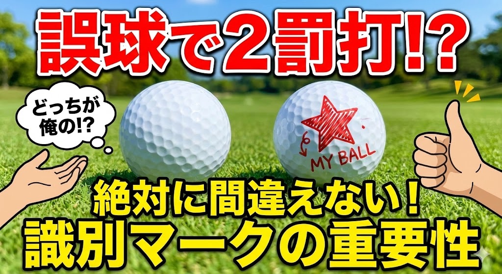 ゴルフの識別マーク：誤球を防ぐ重要性