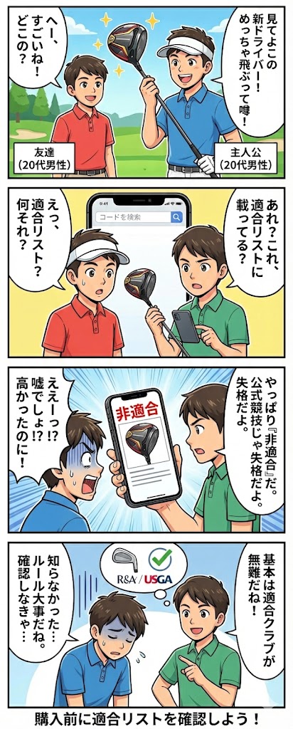 ゴルフクラブの「適合性」: 知らないと損をするルール