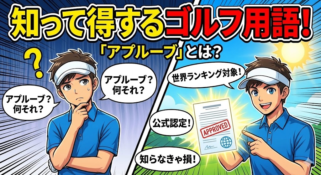 知って得するゴルフ用語: アプルーブとは？
