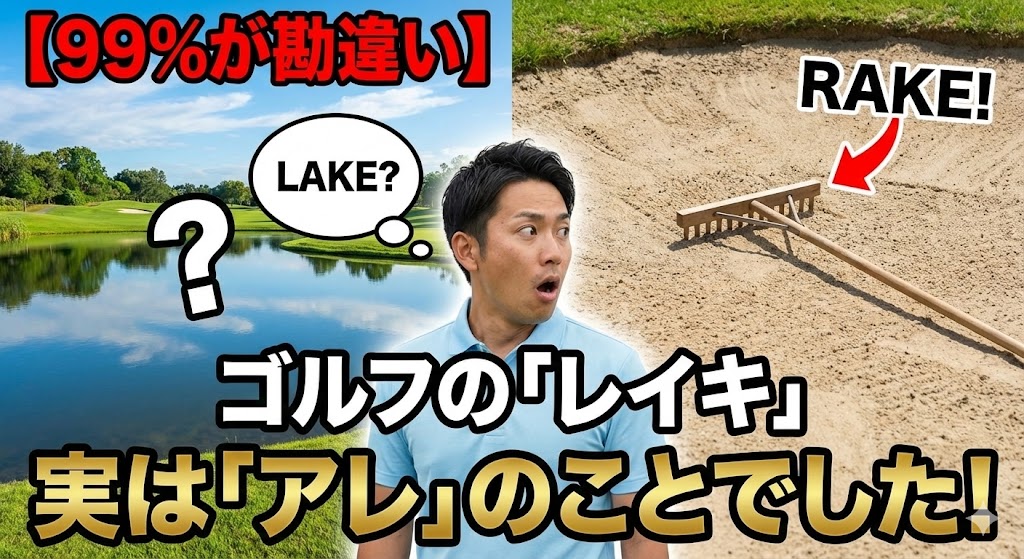ゴルフ用語「レイキ」の謎: 本当はレイク?