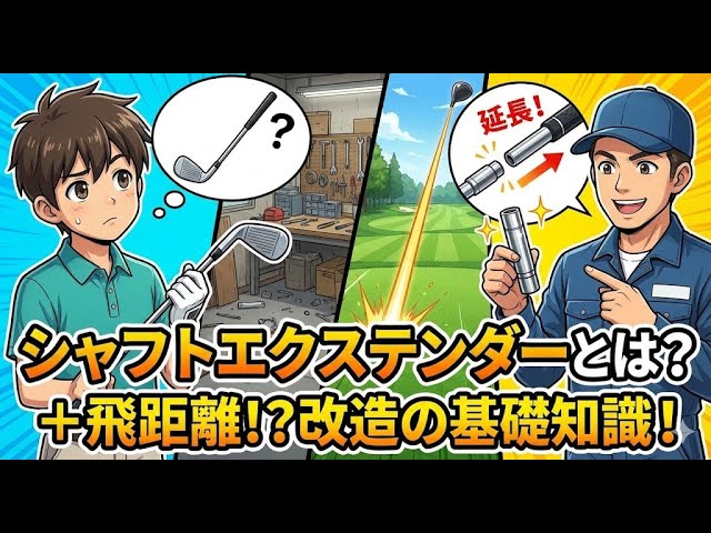 ゴルフクラブ改造の基礎: シャフトエクステンダーとは？