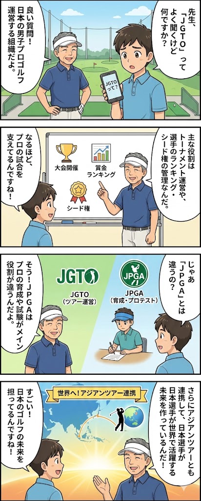 JGTOって？日本の男子プロゴルフを支える組織