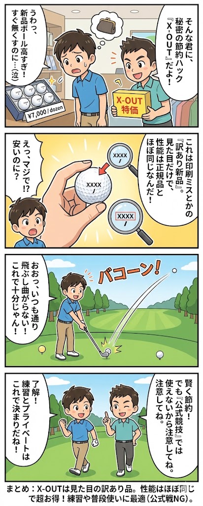 X-OUT ゴルフボール: お買い得？