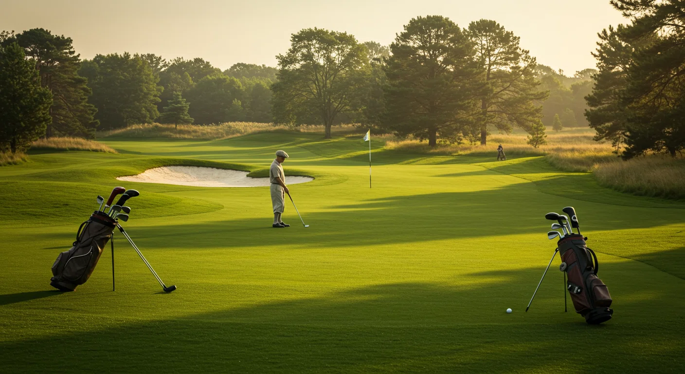 1950年代のゴルフコースの様子