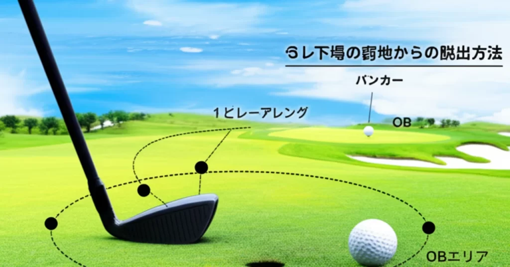 バンカー、池、OB…ゴルフ場の窮地から脱出！初心者向けリリーフ完全ガイド