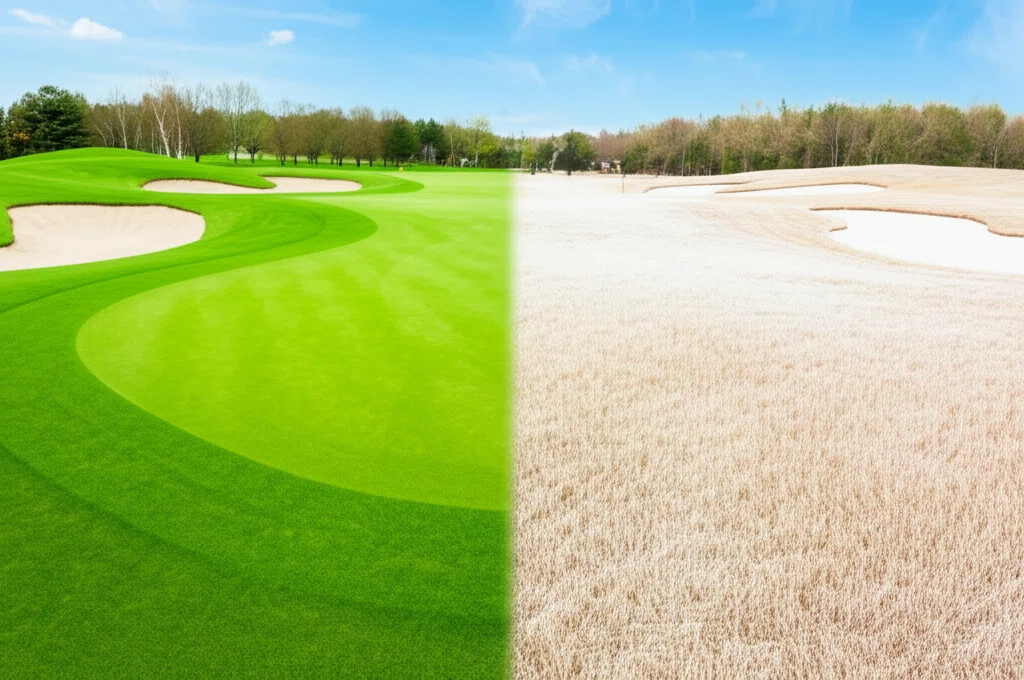 季節によるゴルフルールの違い説明イメージ