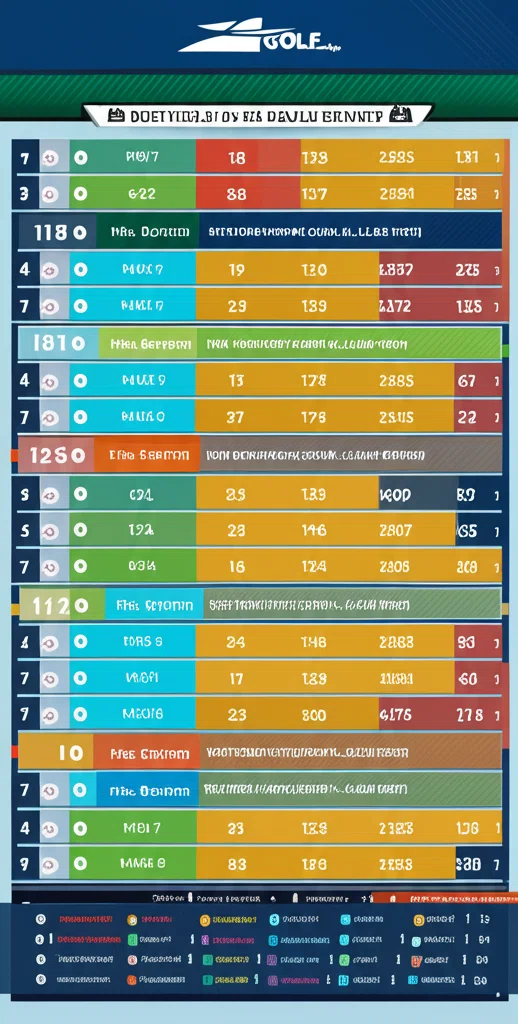 ゴルフトーナメントの賞金ランキング表