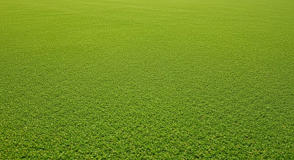高麗グリーンの特徴的な濃い緑色の芝の様子