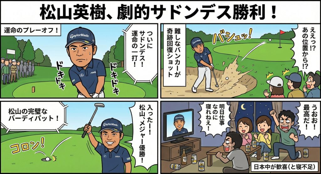 松山英樹も経験！サドンデスとは？世界のメジャー大会で起きたサドンデスの名場面