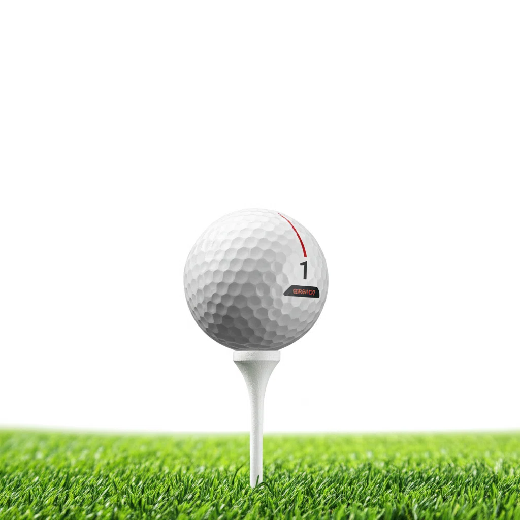 シャローフェースドライバーでの理想的なティーアップ