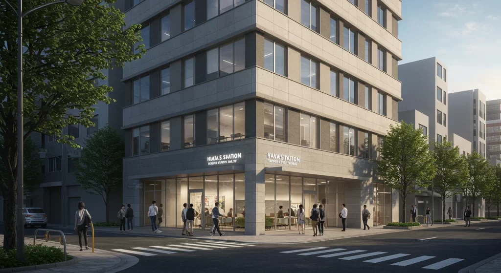 ステップゴルフプラス博多駅前店の外観