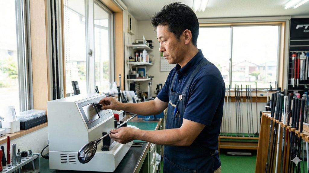 振動数測定でシャフトの硬さを数値化