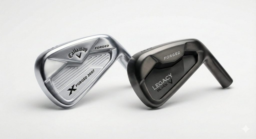 キャロウェイ Xフォージドとレガシーブラックアイアン