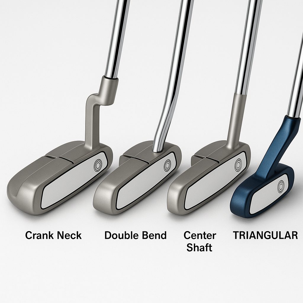 オデッセイパターの各種ネック形状 - クランクネックからセンターシャフトまで