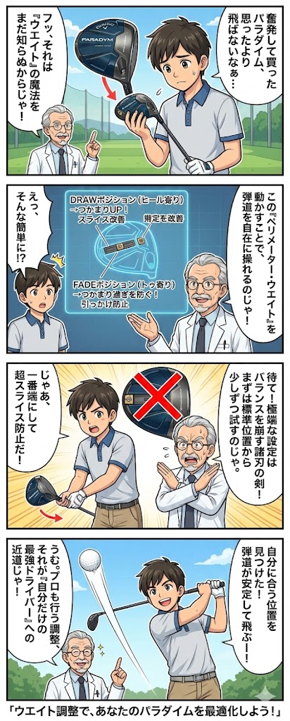 パラダイムドライバーのウエイト調整｜プロの設定から失敗しない調整法まで徹底解説