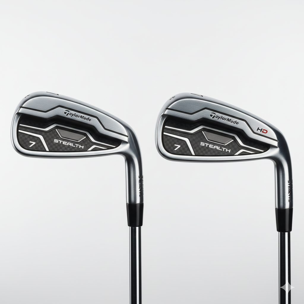 ステルスアイアンとステルスHDアイアンのヘッド形状比較