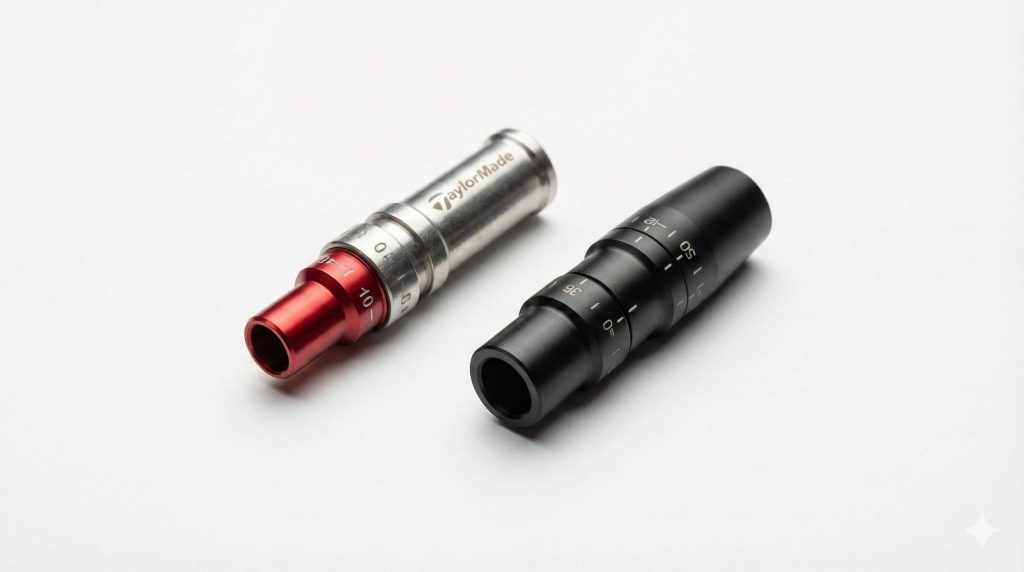 新旧スリーブは形状と調整角度が異なる