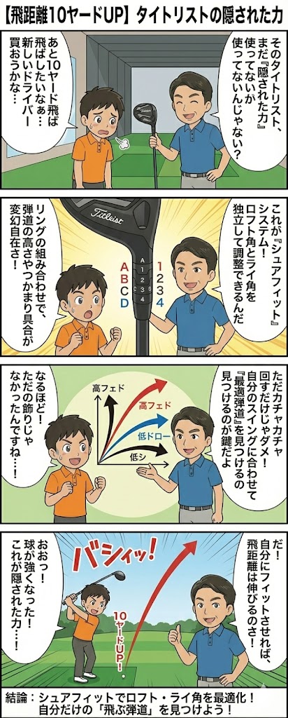 タイトリストのカチャカチャ完全ガイド｜スリーブ調整で飛距離10ヤードUP！弾道別おすすめ設定と失敗しない使い方