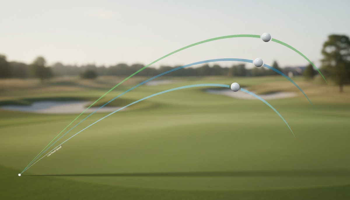 ヘッドスピード別理想弾道データの比較表イメージ