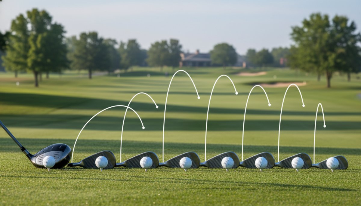 全番手で統一された弾道の高さのイメージ