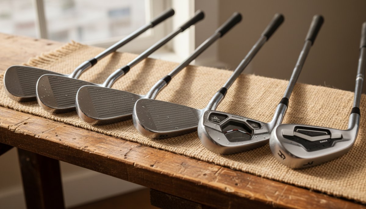 新旧モデルのアイアン比較イメージ