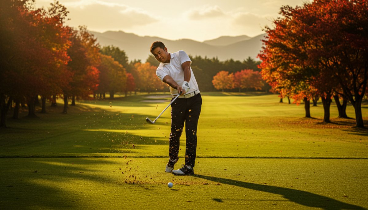 ゼクシオテンアイアン試打シーン