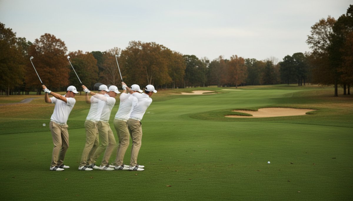 ゴルフドライバーのスイング軌道