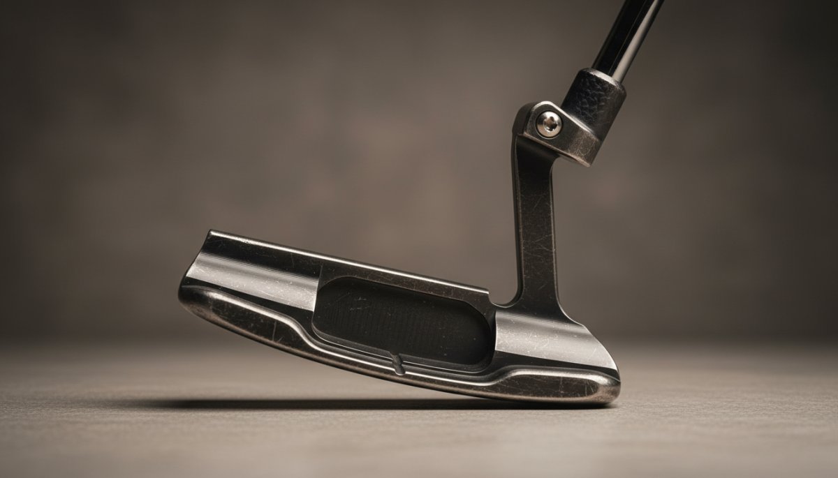 ゴルフパターのオンセット設計とシャフト角度の詳細図