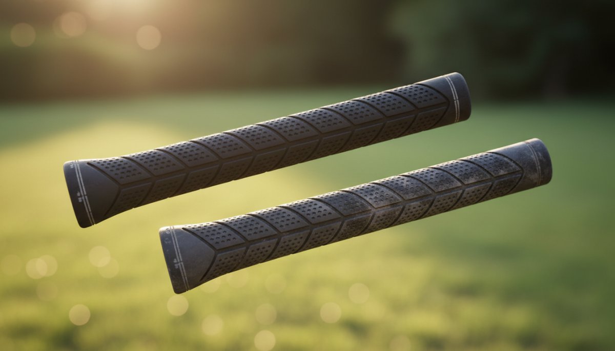 ゴルフグリップの新品と劣化した状態の比較画像