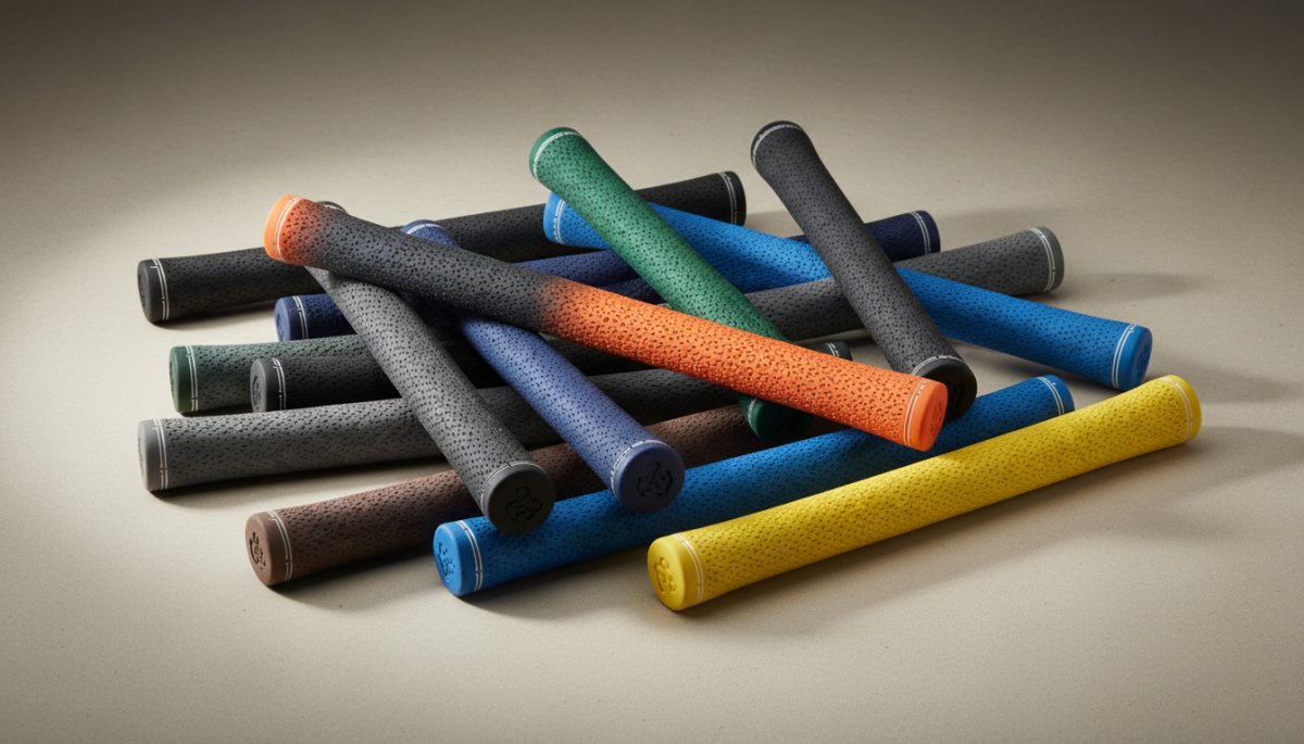 様々な種類のゴルフグリップの選択肢