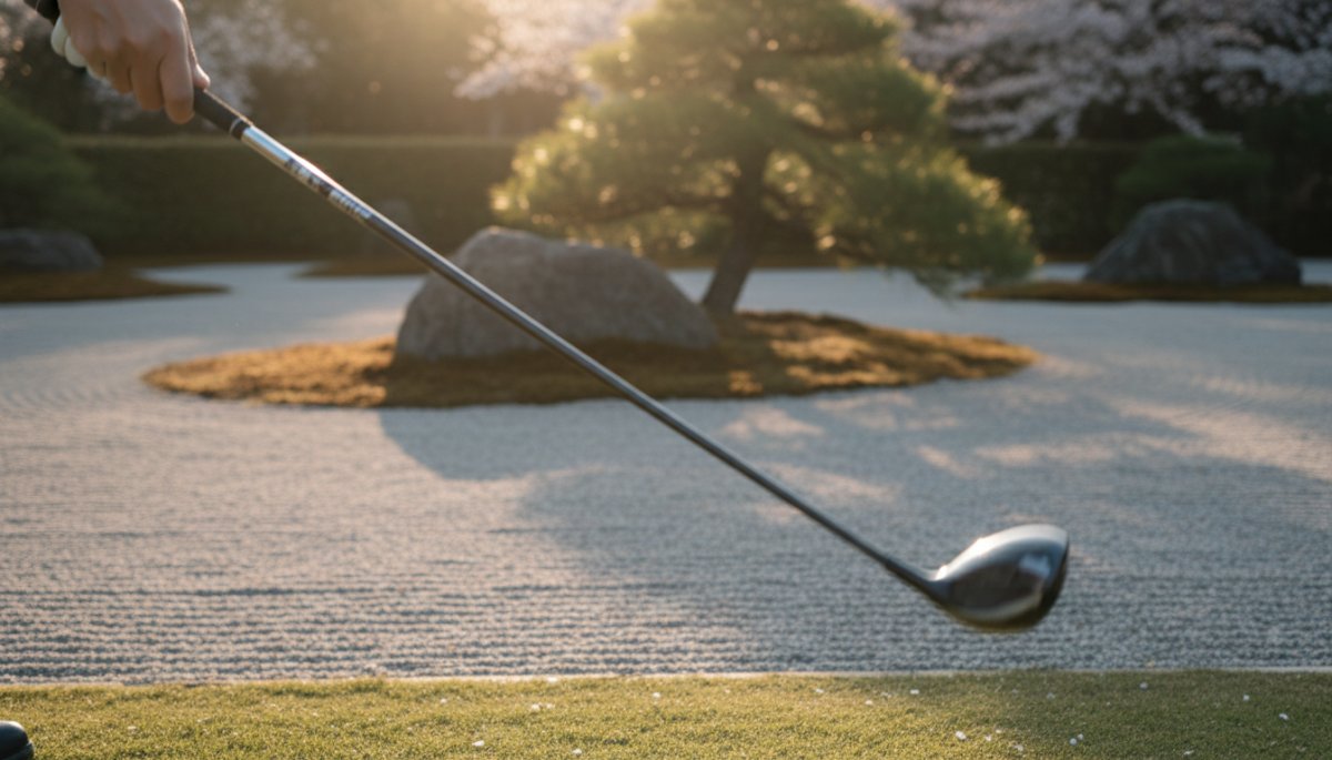 ゴルフスイングの安定性を示すイメージ