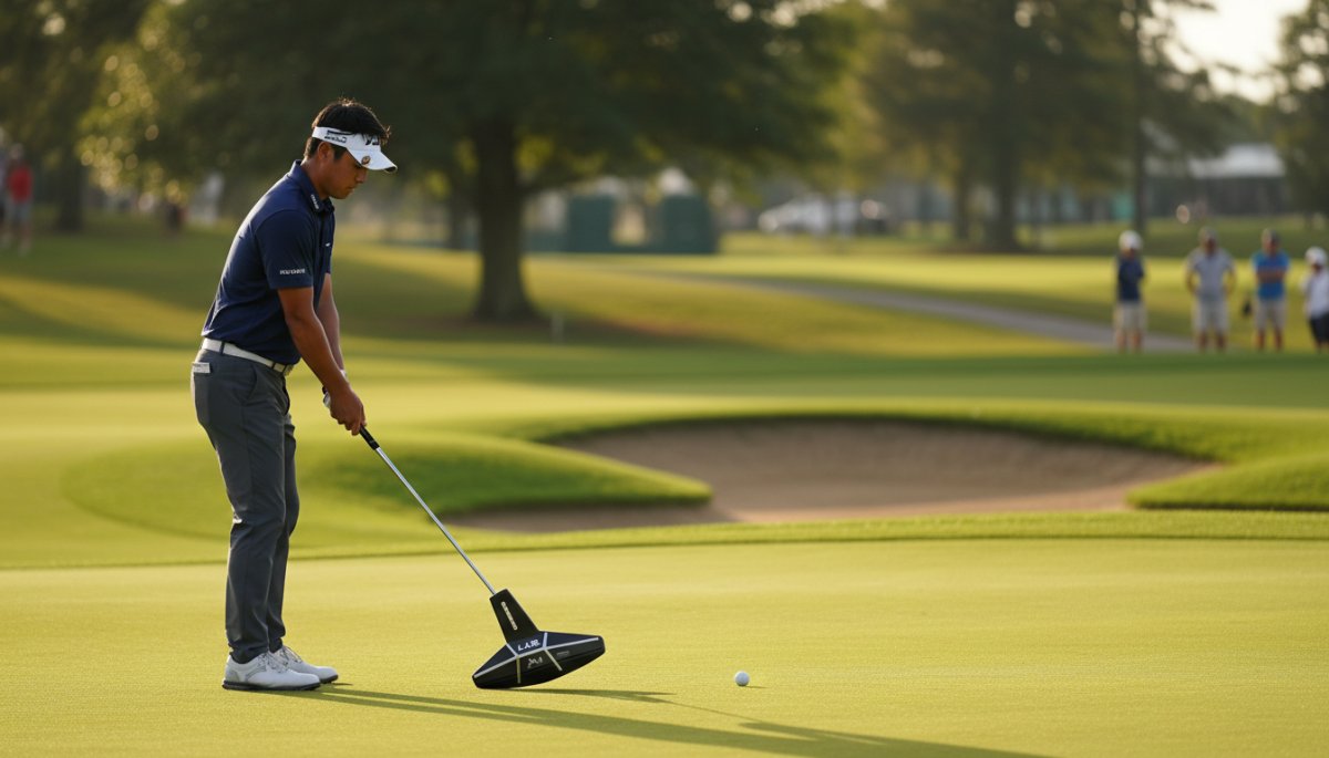 L.A.B. Golfパターの独特な形状とプロゴルファーの使用シーン