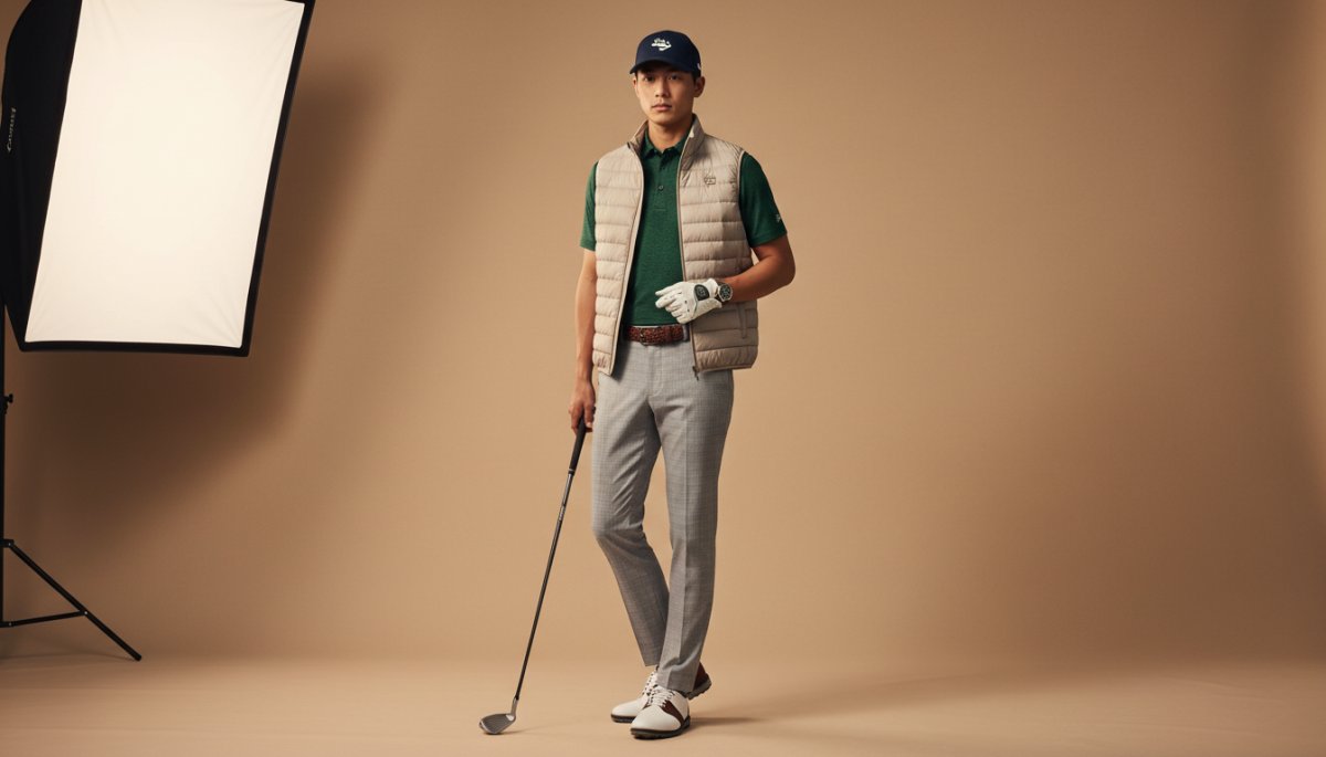 ゴルフウェアのスタイリングポイントのイメージ