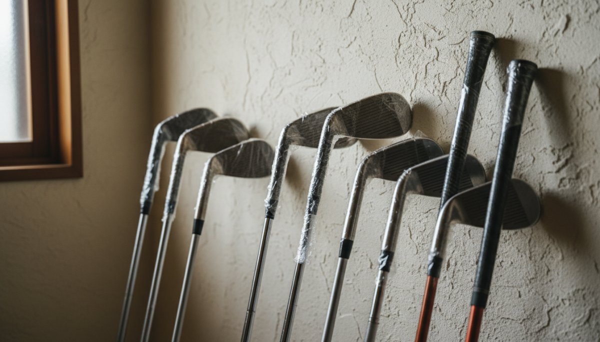 ラップで保護されたゴルフグリップ