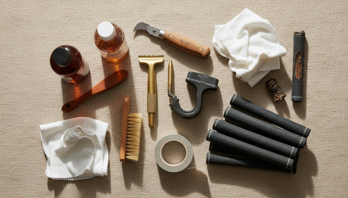 パターグリップ交換に必要な工具と材料一式