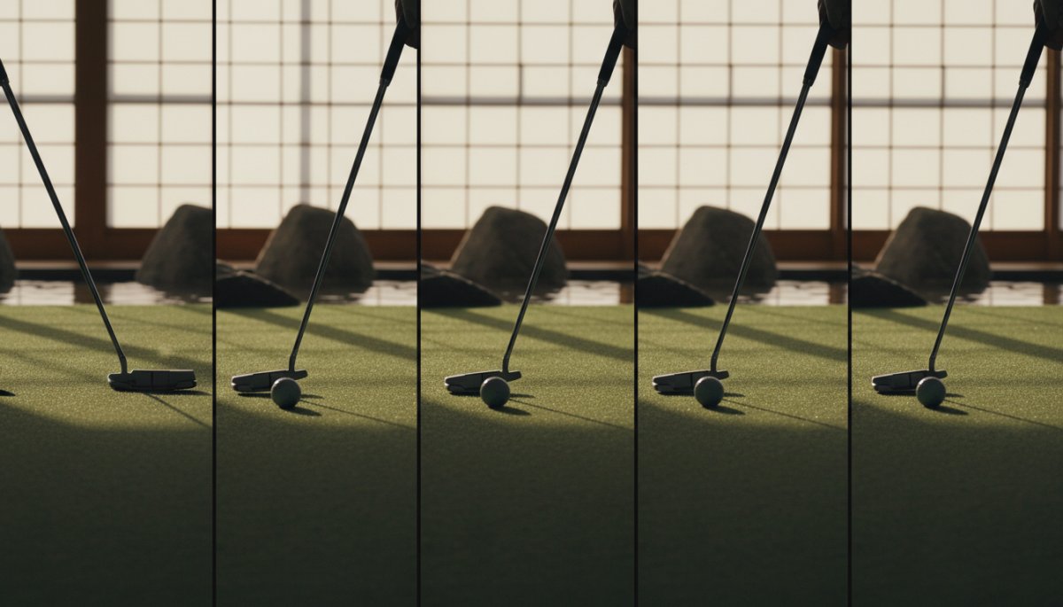 ゼロトルクパターのストローク中のフェース向き